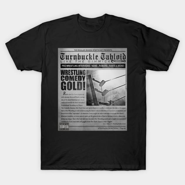 Turnbuckle Tabloid Vintage News T-Shirt by TurnbuckleTabloid